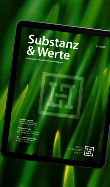 Stiftungsmagazin: Substanz & Werte