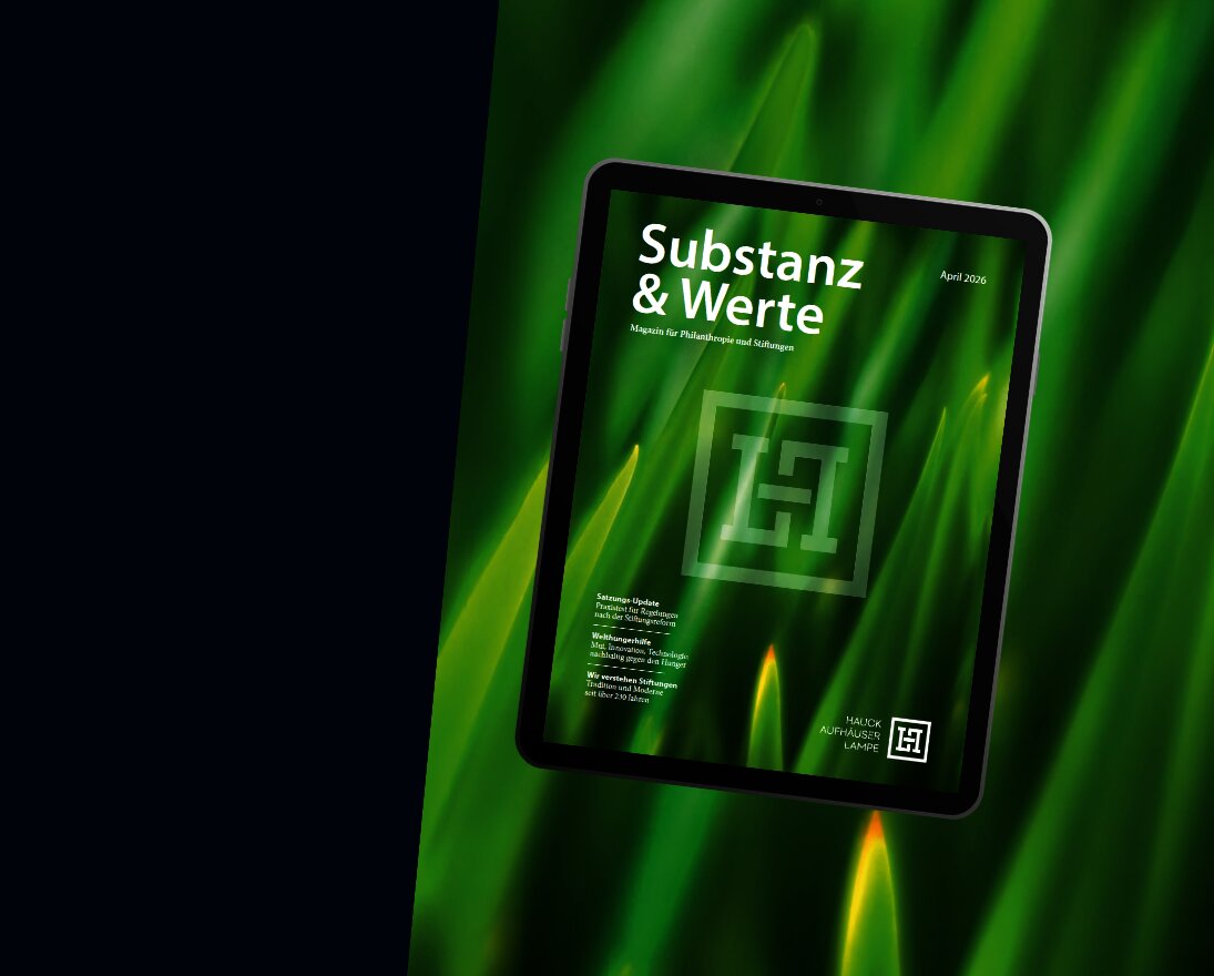 Stiftungsmagazin: Substanz & Werte
